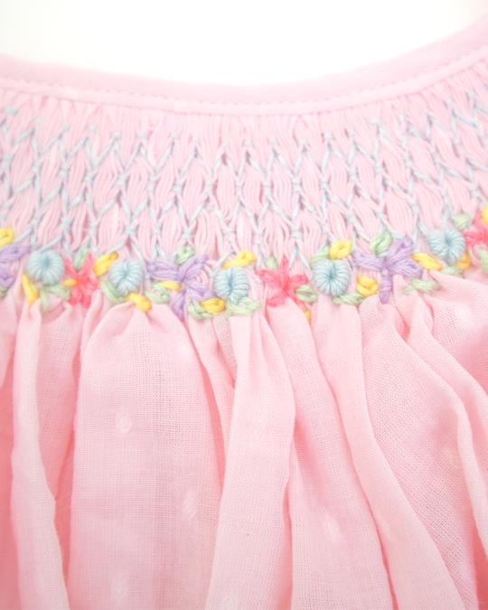 Pastel Pink - Tieup Smock✨