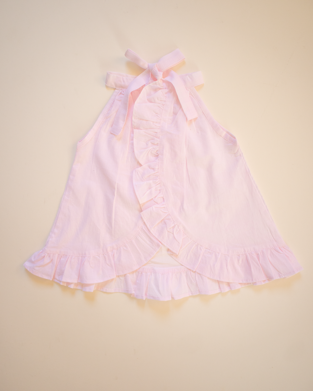 Halter Neck Jabala - Pure Cotton - Baby Pink