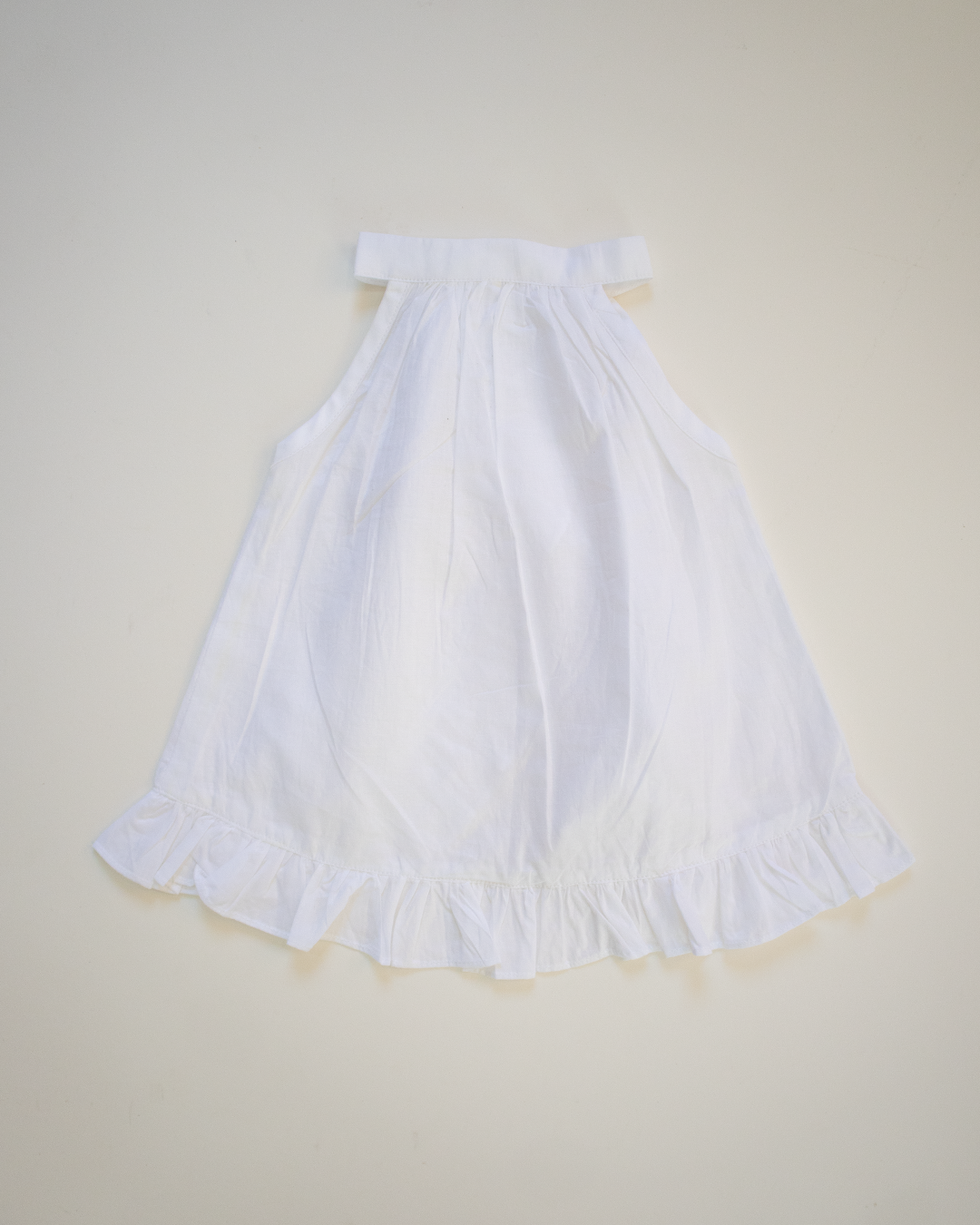 Halter Neck Jabala - Pure Cotton - White