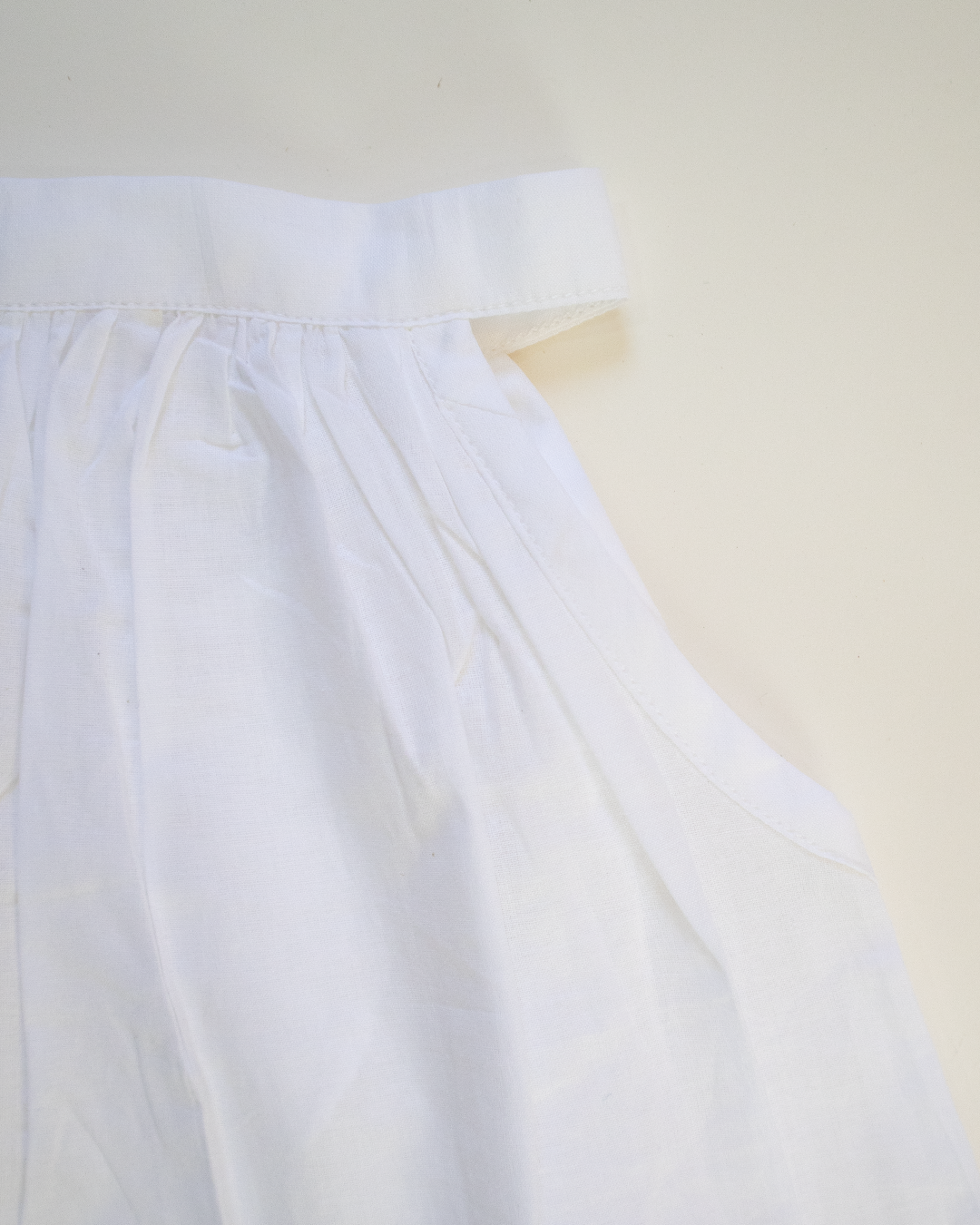 Halter Neck Jabala - Pure Cotton - White