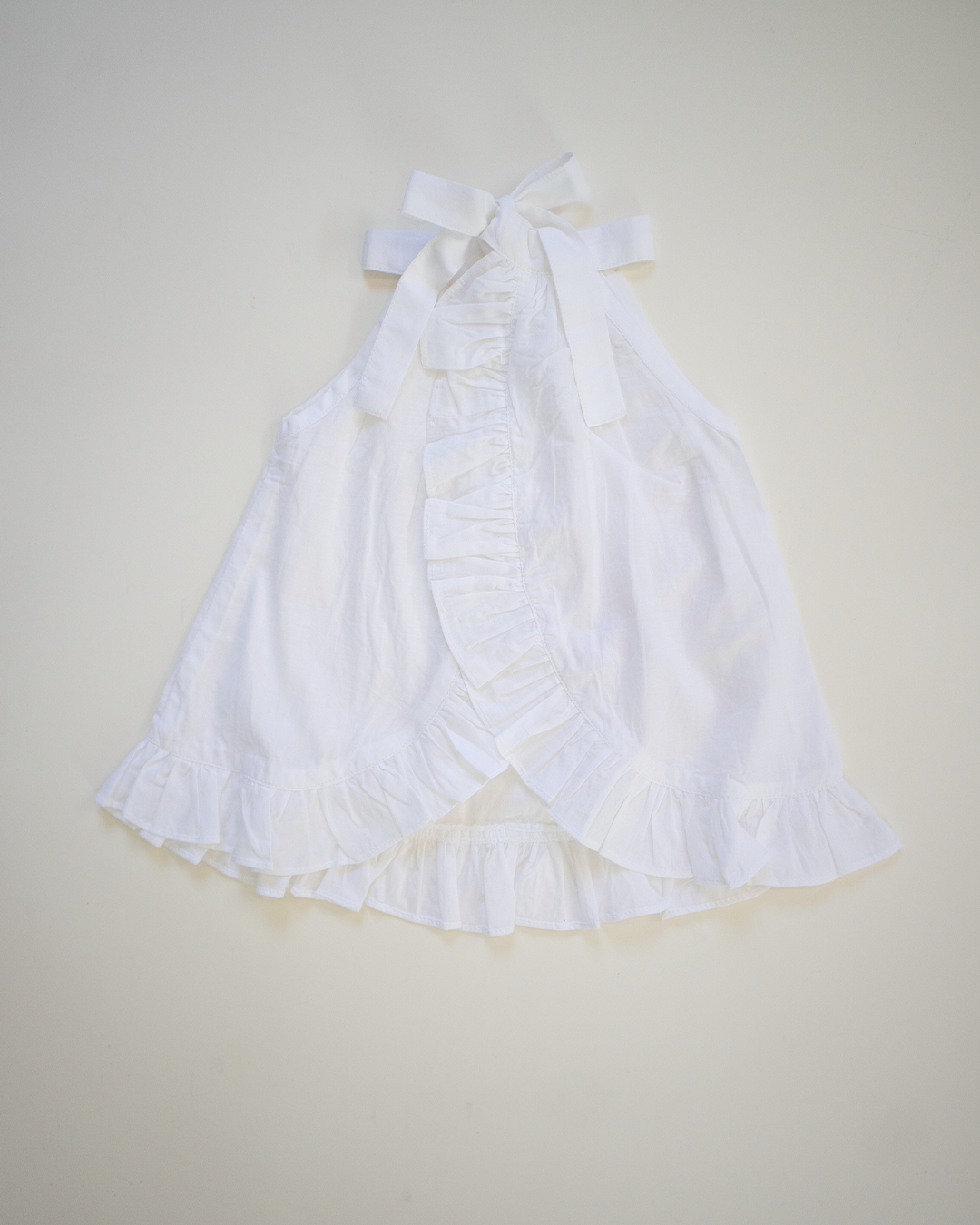 Halter Neck Jabala - Pure Cotton - White