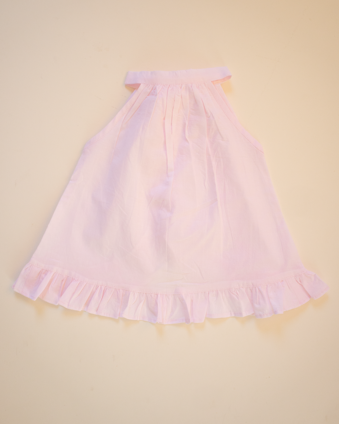 Halter Neck Jabala - Pure Cotton - Baby Pink