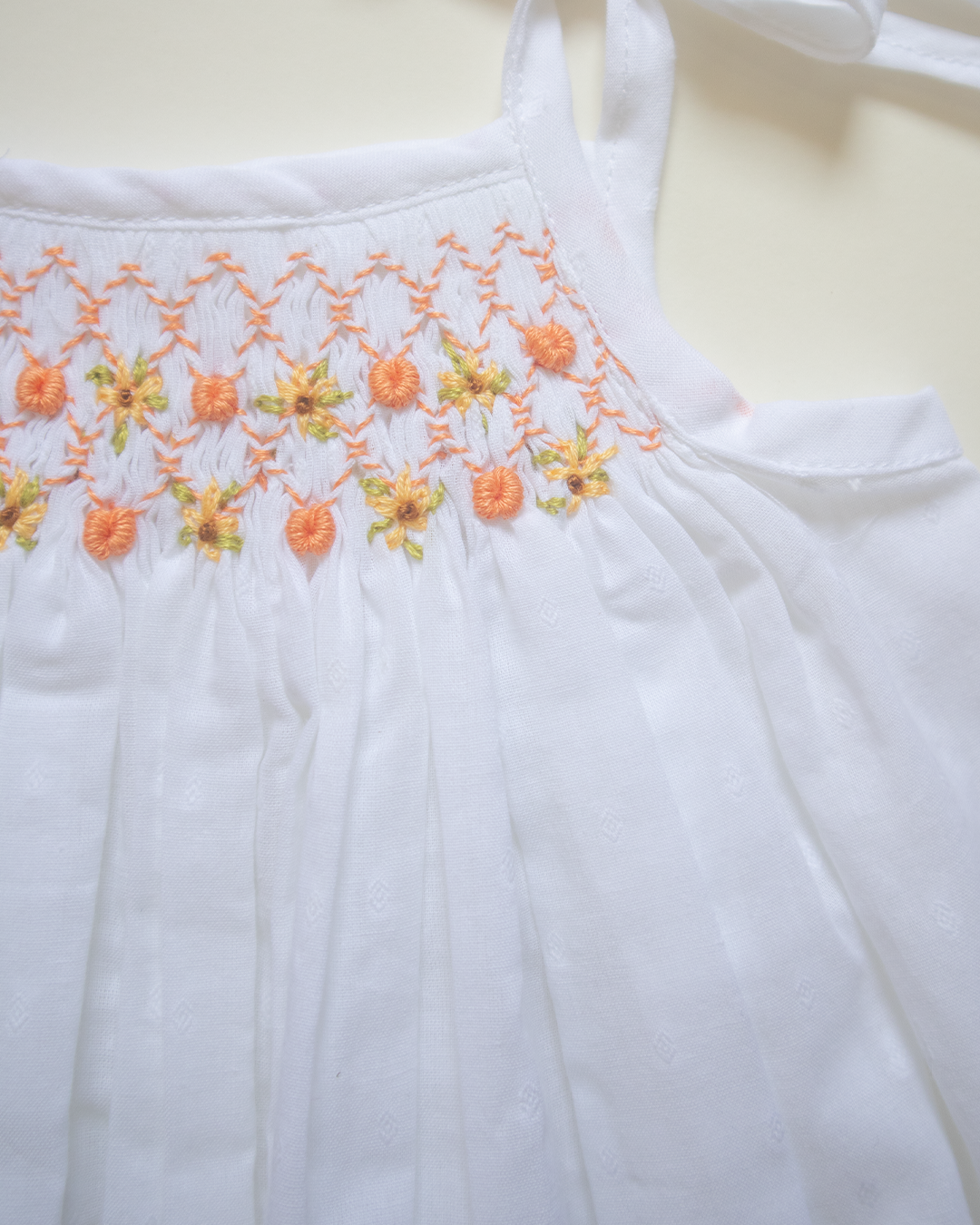 Sunshine Buds - Tie up Smock - Pure Cotton