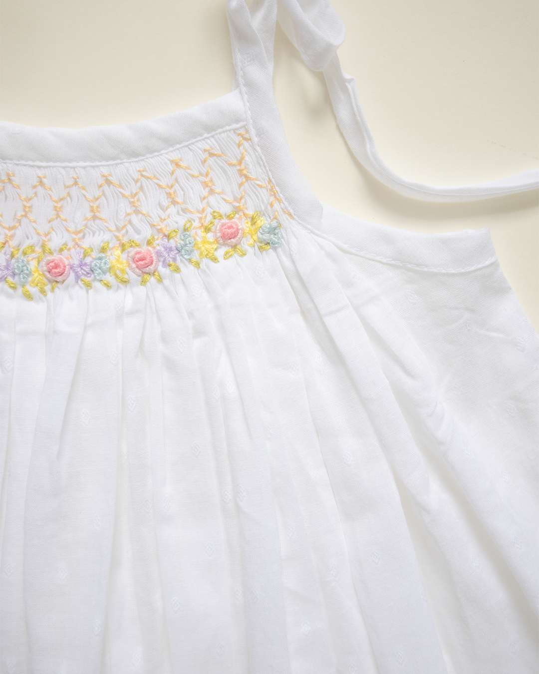Morning Petals - Tie up Smock - Pure Cotton