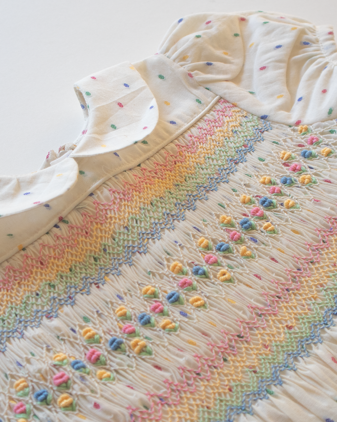 Rainbow Blush Smock Dress