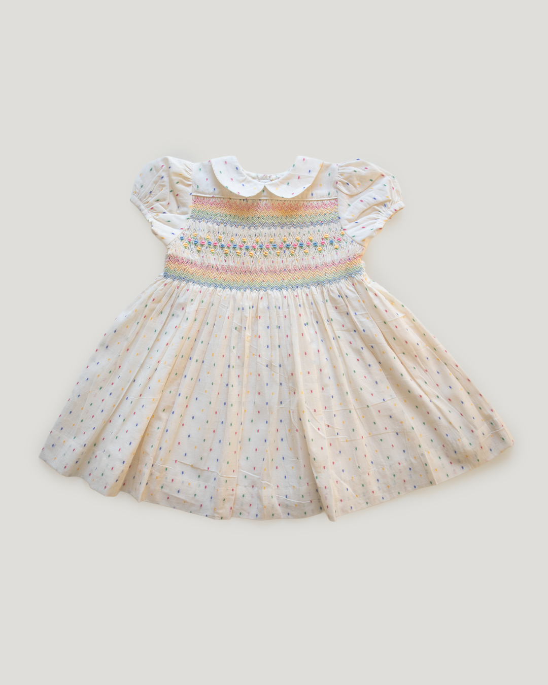 Rainbow Blush Smock Dress