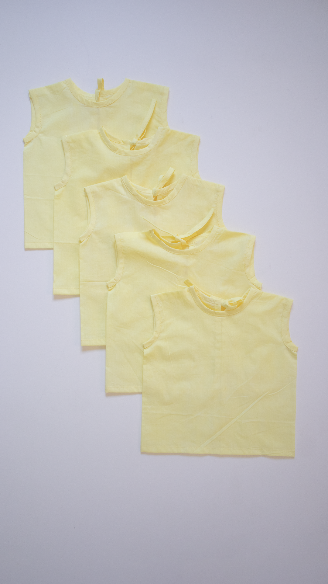 Newborn Jabala Pure Cotton - Yellow - Set of 5