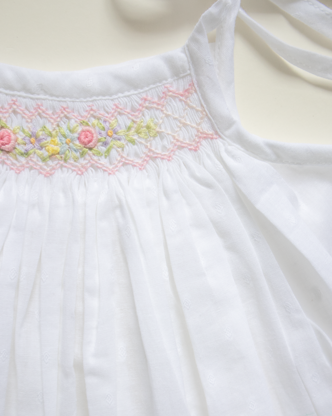 Ethereal Tie-Up Smock Dress