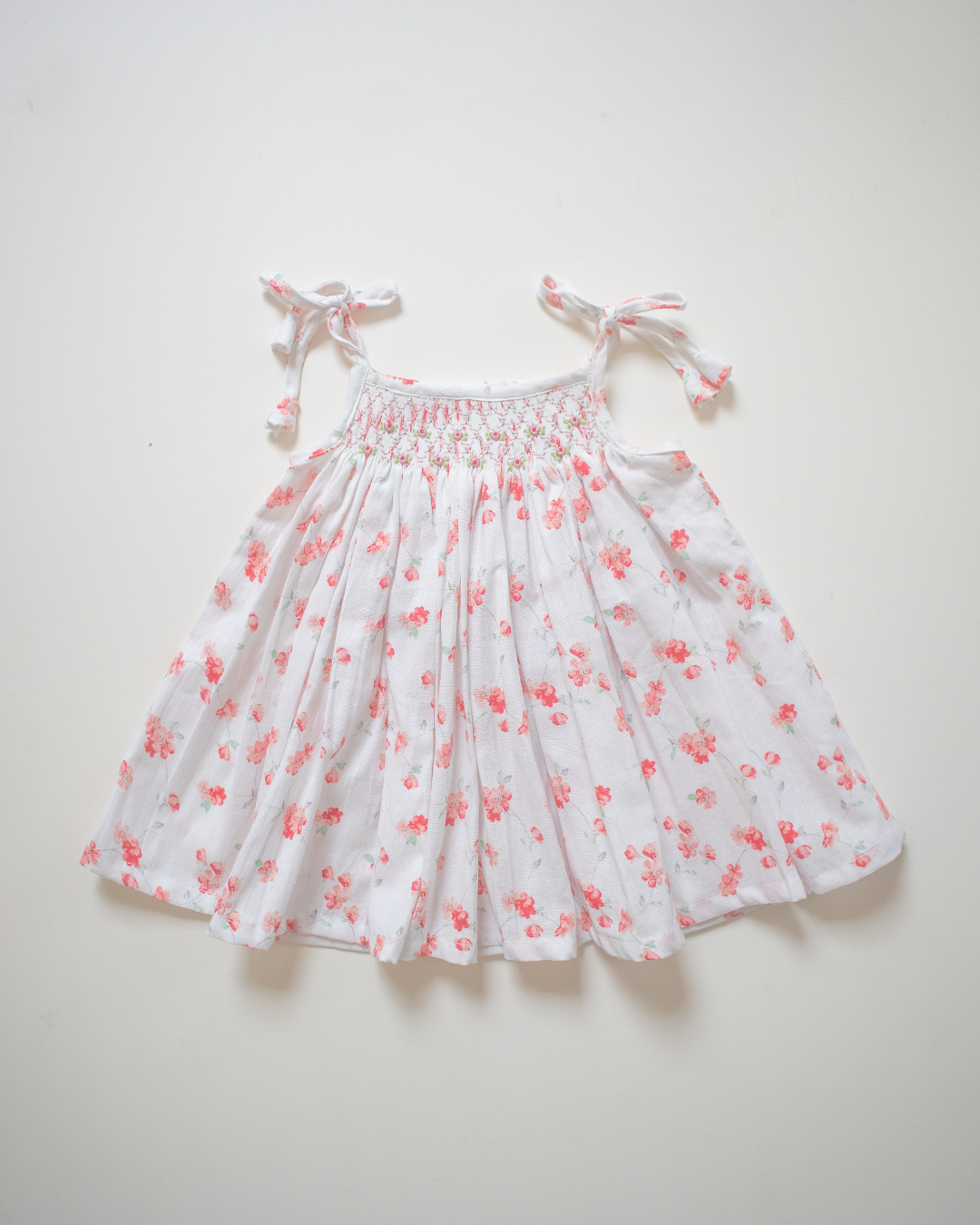Floral Bloom - Tie up Smock - Linen