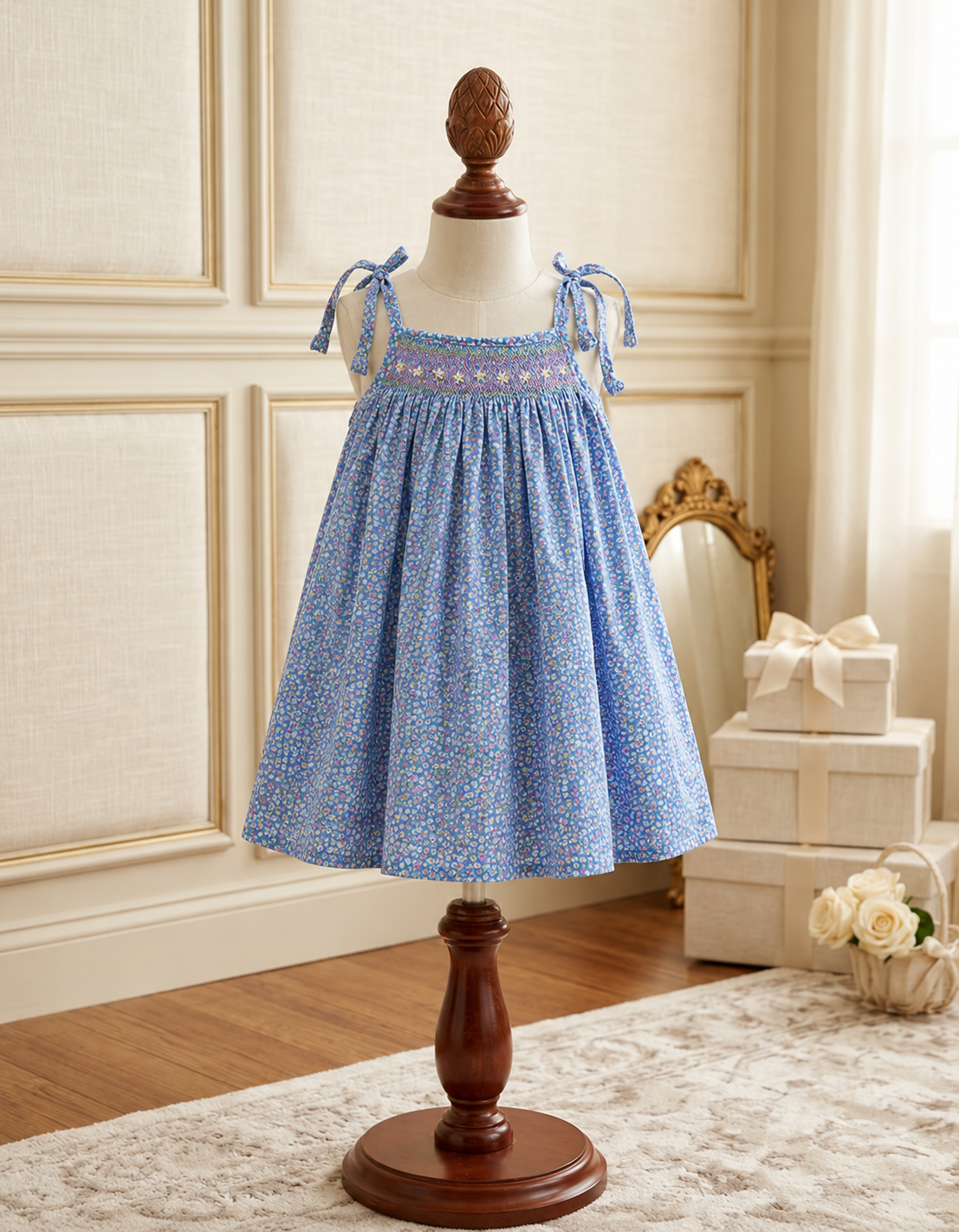 Daisy Tie-Up Smock