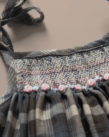 Frostbloom Smock Dress - Tie up Smock