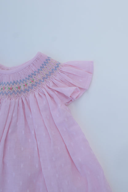 Bishop Smock Dress Orchid