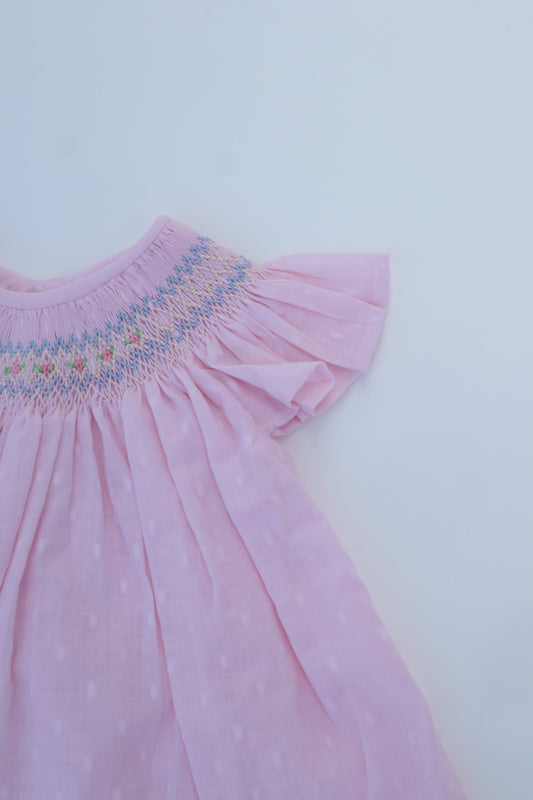 Bishop Smock Dress Orchid