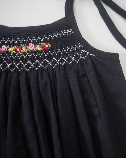 Elegant Smock Dress – Hand Embroidered Pure Cotton
