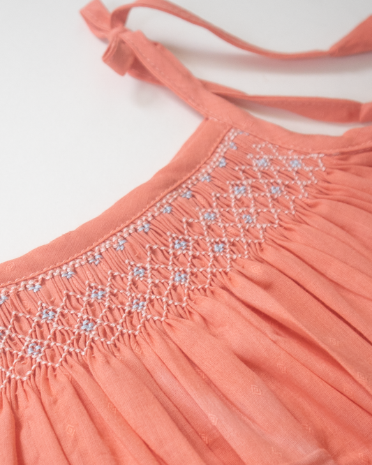 Candy Smock Dress – Hand-Smocked Pure Cotton