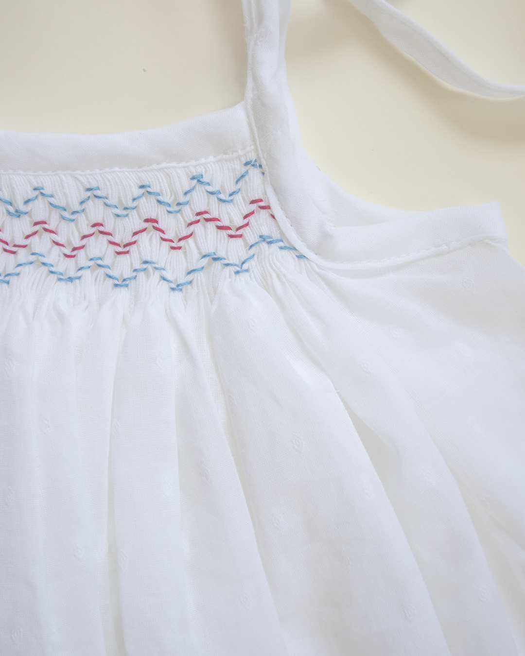 Skyberry Hand-Smocked Cotton Dress