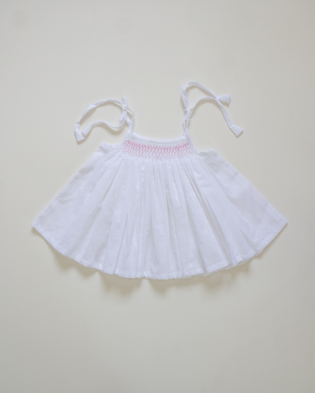 Blush Bloom Hand-Smocked Cotton Dress