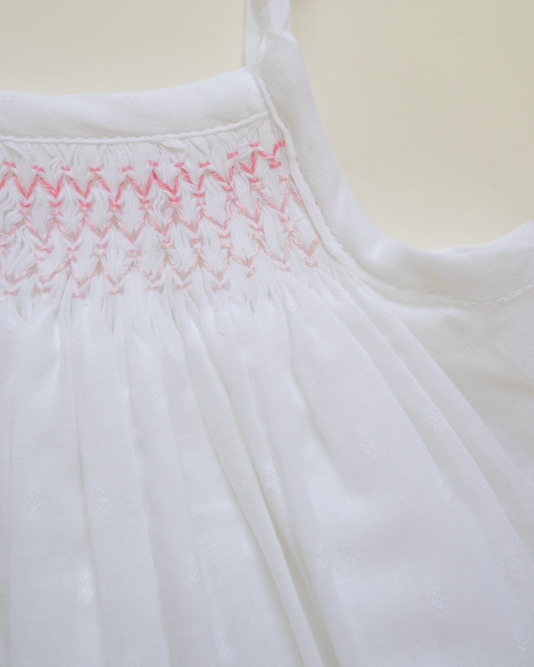 Blush Bloom Hand-Smocked Cotton Dress