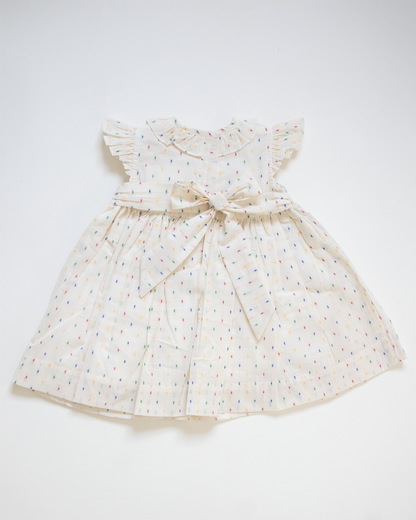 Rainbow Bloom Smock Dress