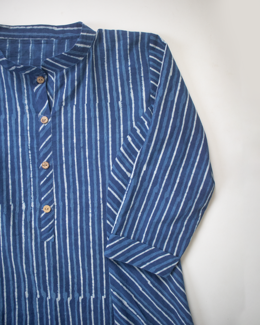 Indigo Lines Kurti