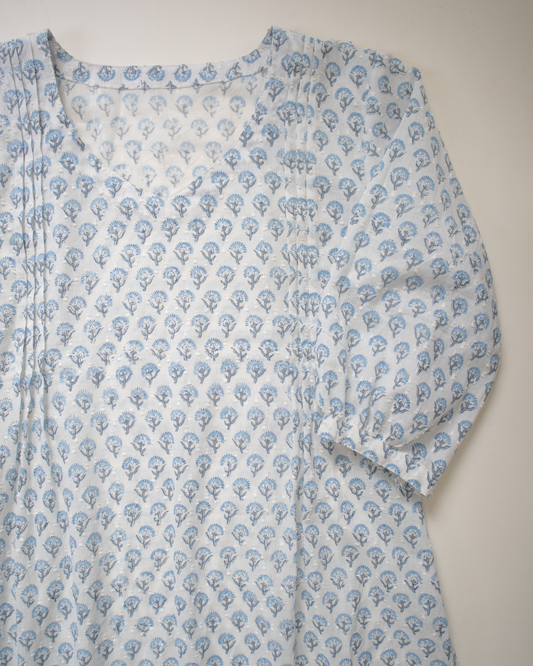 Blue Petal Kurti