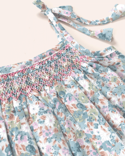 Mint Blossom Smock Dress