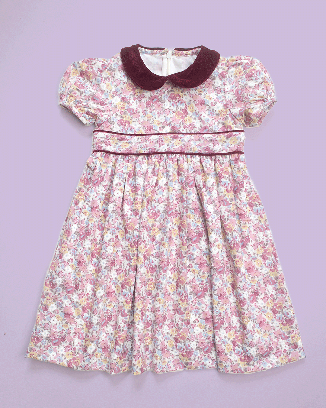 Rose Velvet Bloom Dress