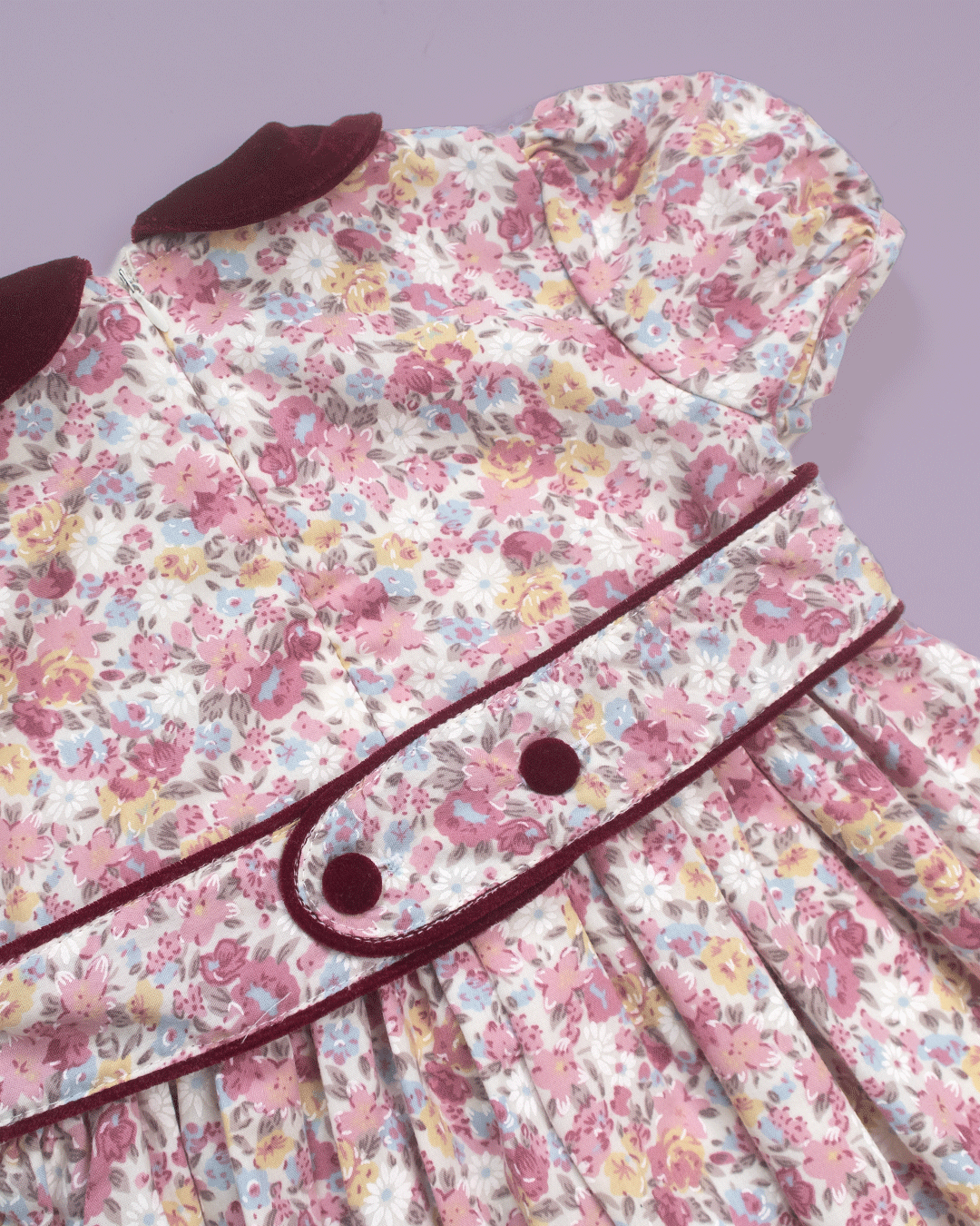 Rose Velvet Bloom Dress