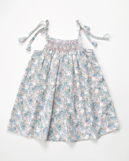 Mint Blossom Smock Dress
