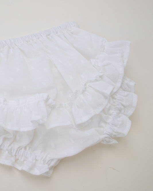 White Diaper Cover