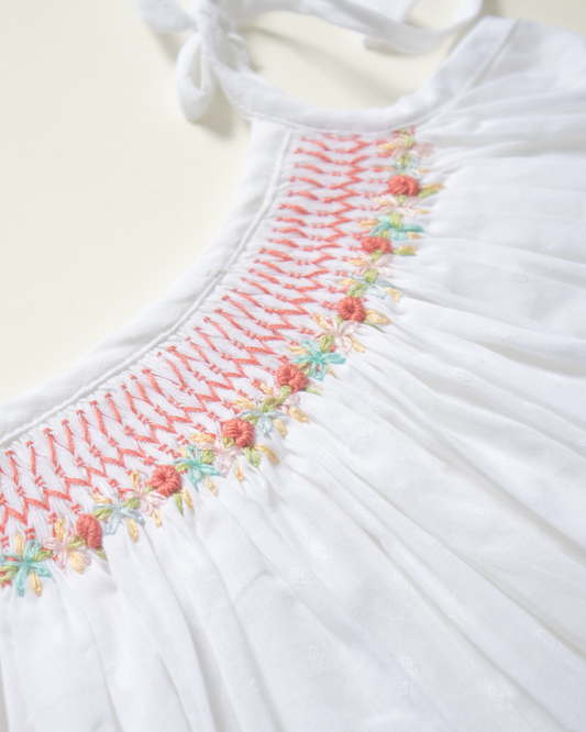 Tie up Smock - Pure Cotton