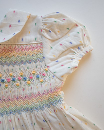 Rainbow Blush Smock Dress