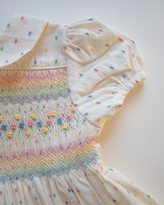 Rainbow Blush Smock Dress