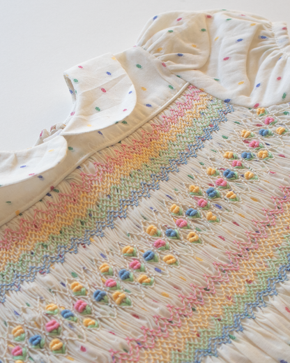 Rainbow Blush Smock Dress