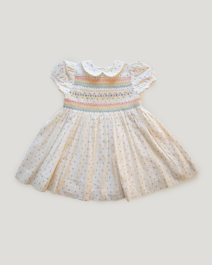 Rainbow Blush Smock Dress