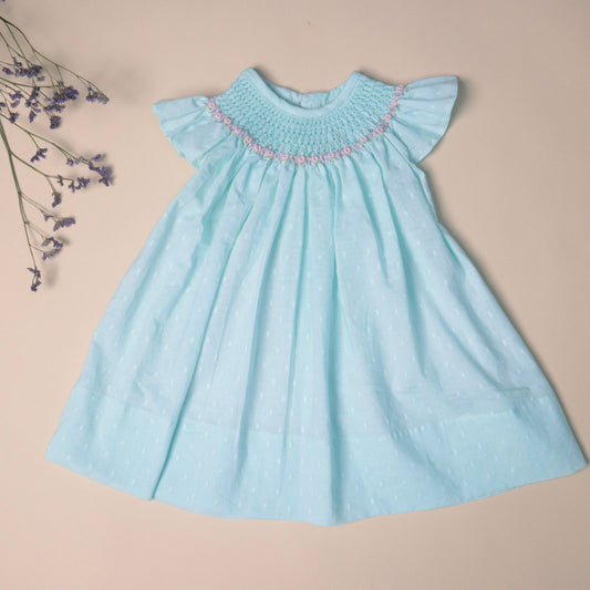 Bishop Smock Dress with angel Sleeve