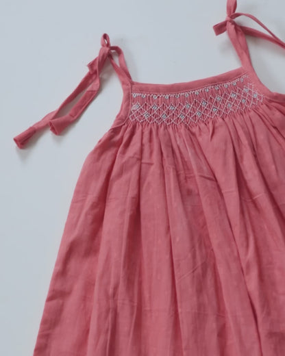 Candy Smock Dress – Hand-Smocked Pure Cotton