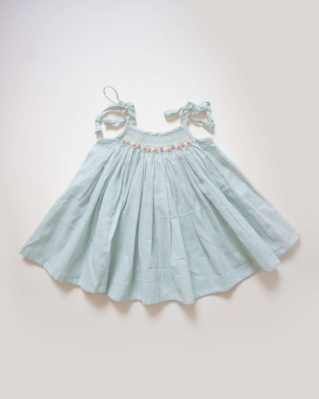 Aqua Green - Tie up Smock - Pure Cotton✨